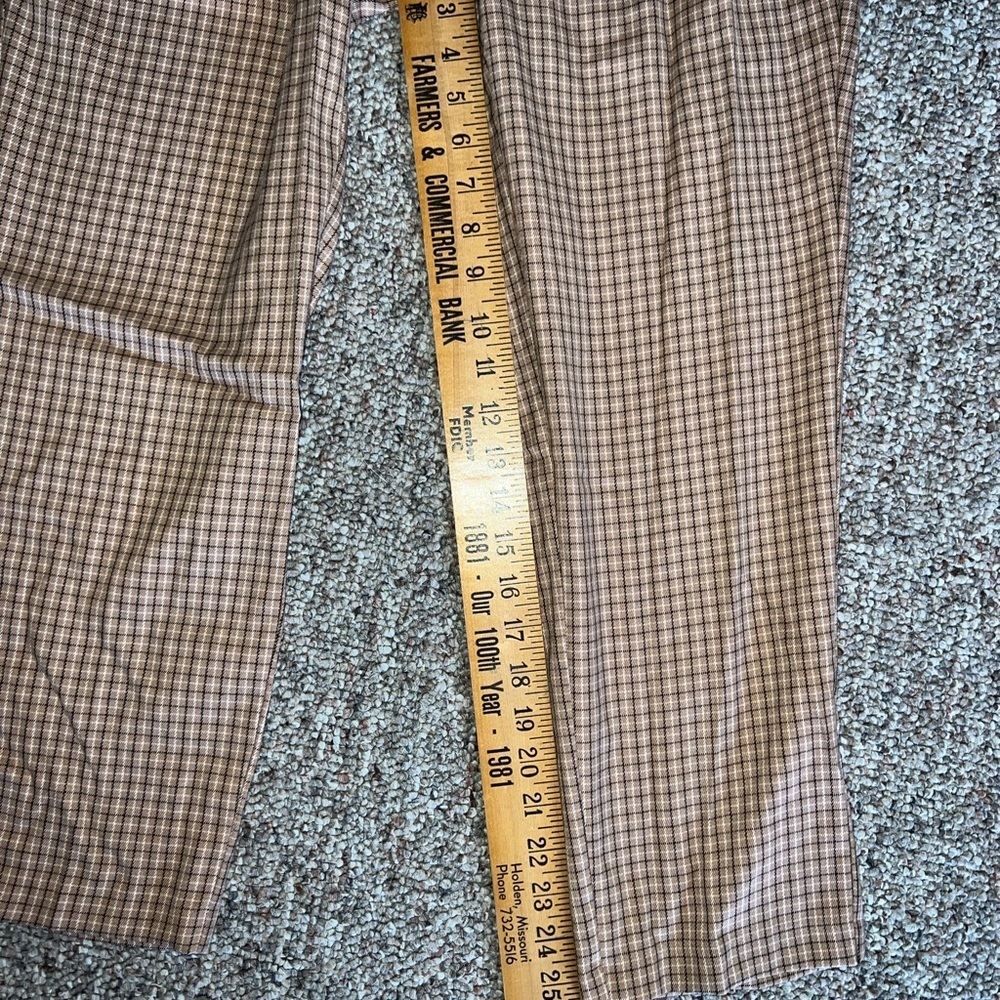 NWTS Liz Claiborne Carmel plaid pants size 10 - Picture 11 of 13